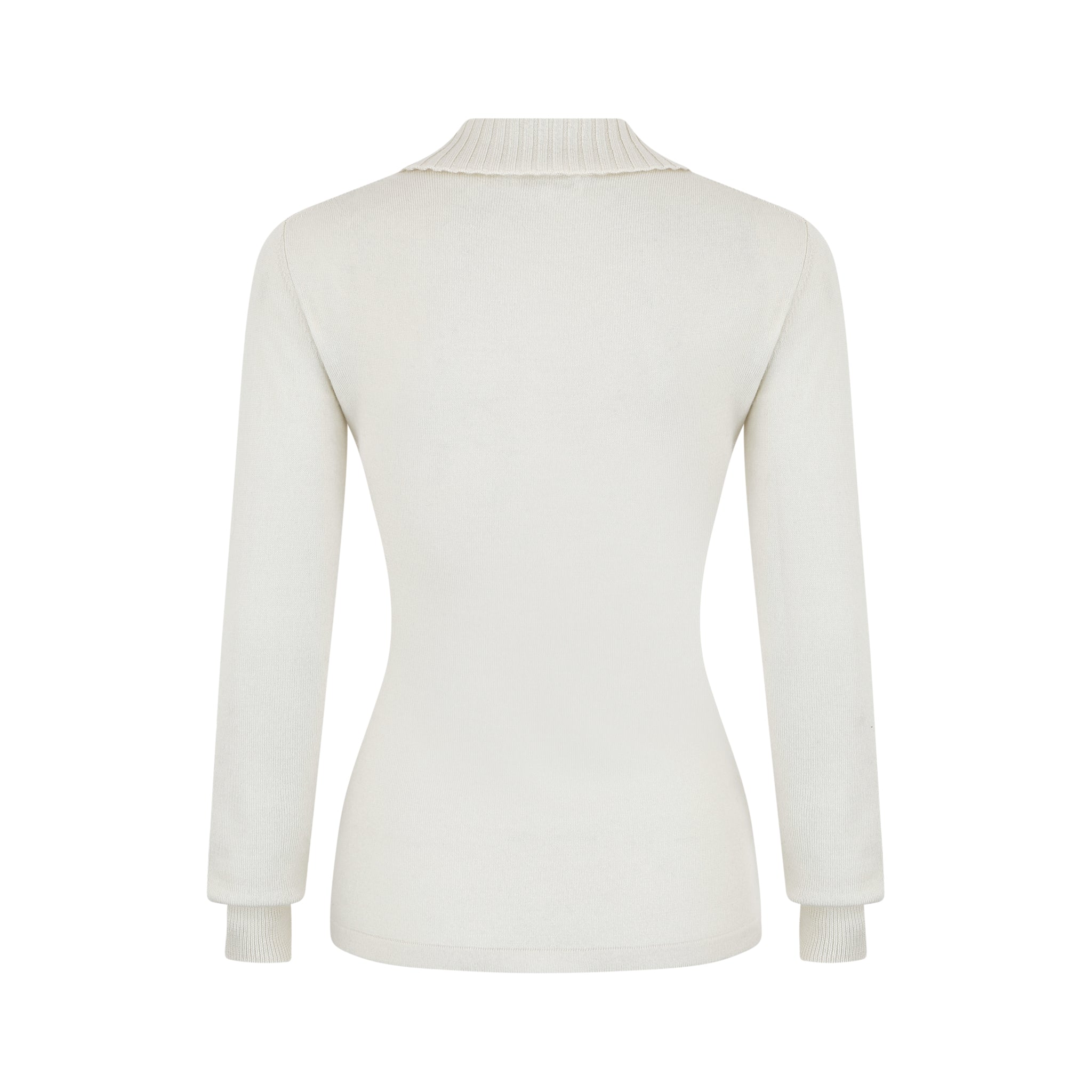 Contour Merino Mid Layer Top - Cream