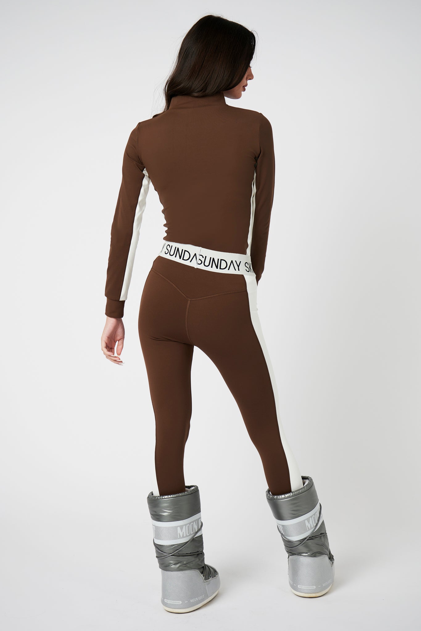 Racer Stripe Base Layer Set - Chocolate