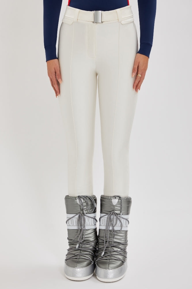 Slalom Ski Pants - Snow Sparkle White